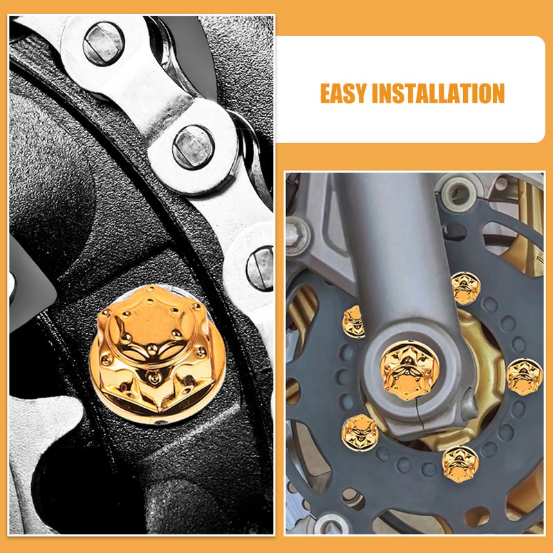 🔧 أغطية براغي محرك الدراجة النارية ثابتة سهلة التركيب لحماية البراغي وزينة الدراجة - Image 4
