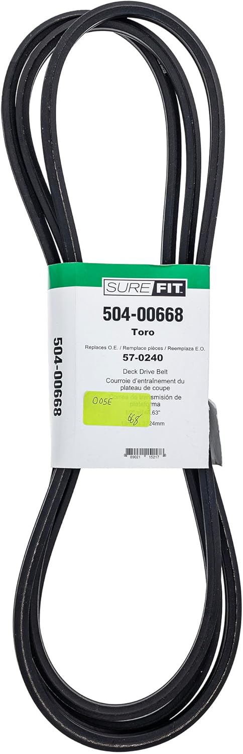 Surefit SureFit Deck Drive Belt Replacement for Toro 570240 44 48 52 62 72 Groundsmaster 200 ProLine 118 Z Master Mowers  - Image 1