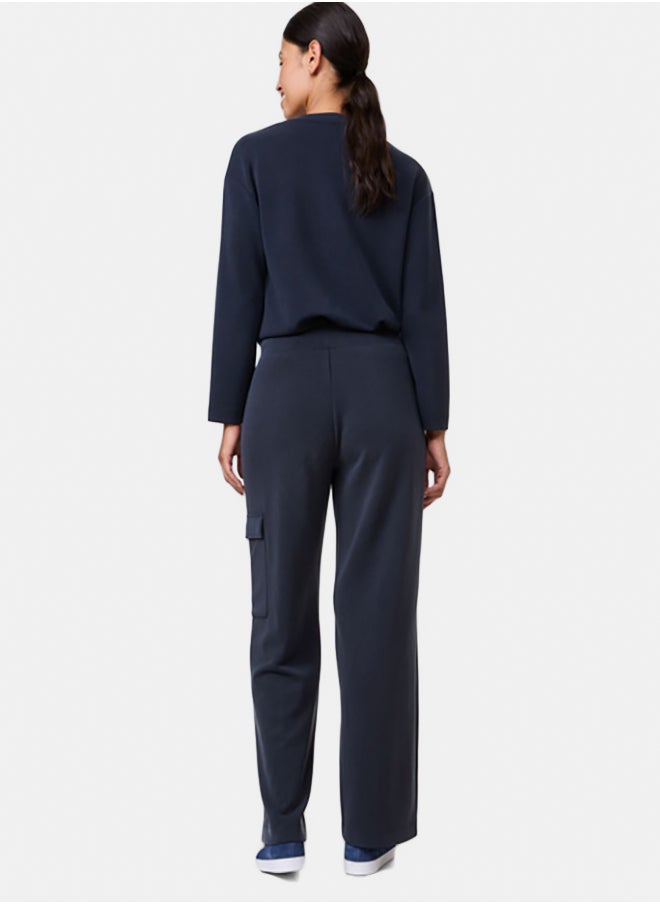 GERRY WEBER Sand-Washed Pull-On Trousers With A Cargo Pocket  - Image 3