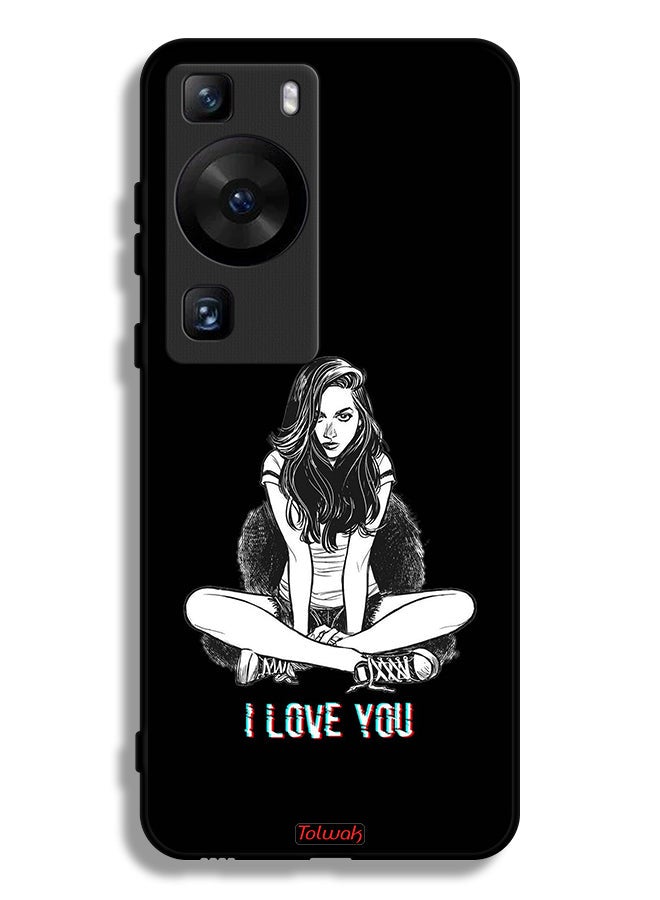 Tolwak Huawei P60 Pro Protective Case Cover I Love You Art - Image 1