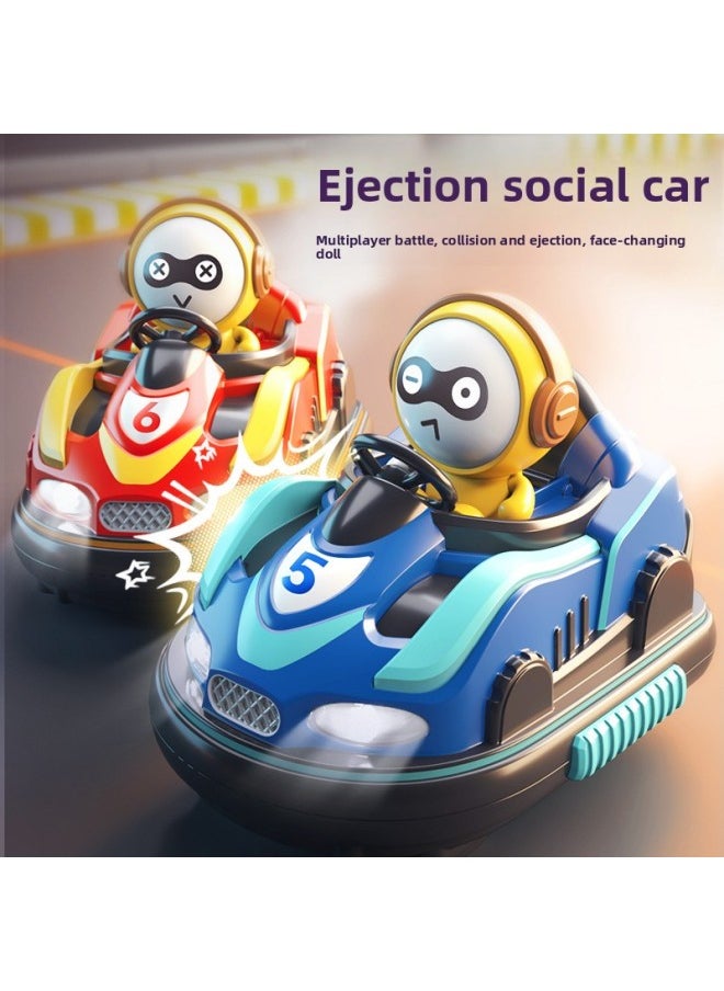 Generic [Direct Supply] Remote Control Toy Children's Double Remote Control Battle Bumper Car Parent-Child Interactive Kart-Color:Bumper Car Red  - Image 2