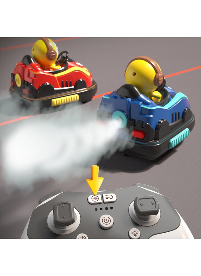 Generic [Direct Supply] Remote Control Toy Children's Double Remote Control Battle Bumper Car Parent-Child Interactive Kart-Color:Bumper Car Red  - Image 4
