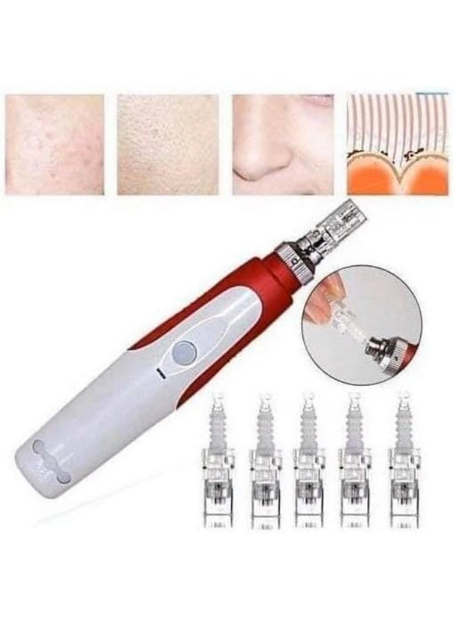 Derma pen with replaceable heads; a practical, easy-to-use design for skincare. - Image 1