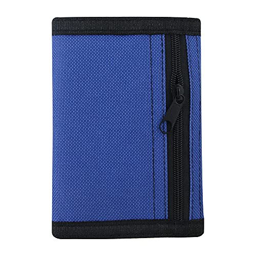 NEICY RFID Blocking Canvas Wallet for Men and Women - Camo Trifold Outdoor Sports Wallets with Magic Sticker for Teen Kids (Blue Set) - Image 3
