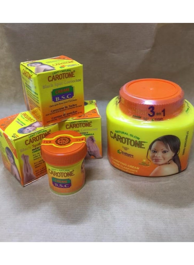 كاروتون كريم كارتون للجسم و 3 كريم كارتون للتصبغات