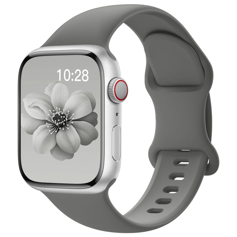 SuperNaNa Sport Silicone Band Compatible with Apple Watch Bands 40mm 38mm 41mm 44mm 45mm 42mm 49mm Women Men,Soft Wristband Waterproof Replacement Sport Strap for iWatch Bands Series 9 8 7 6 5 4 3 2 1 SE Ultra - Image 1