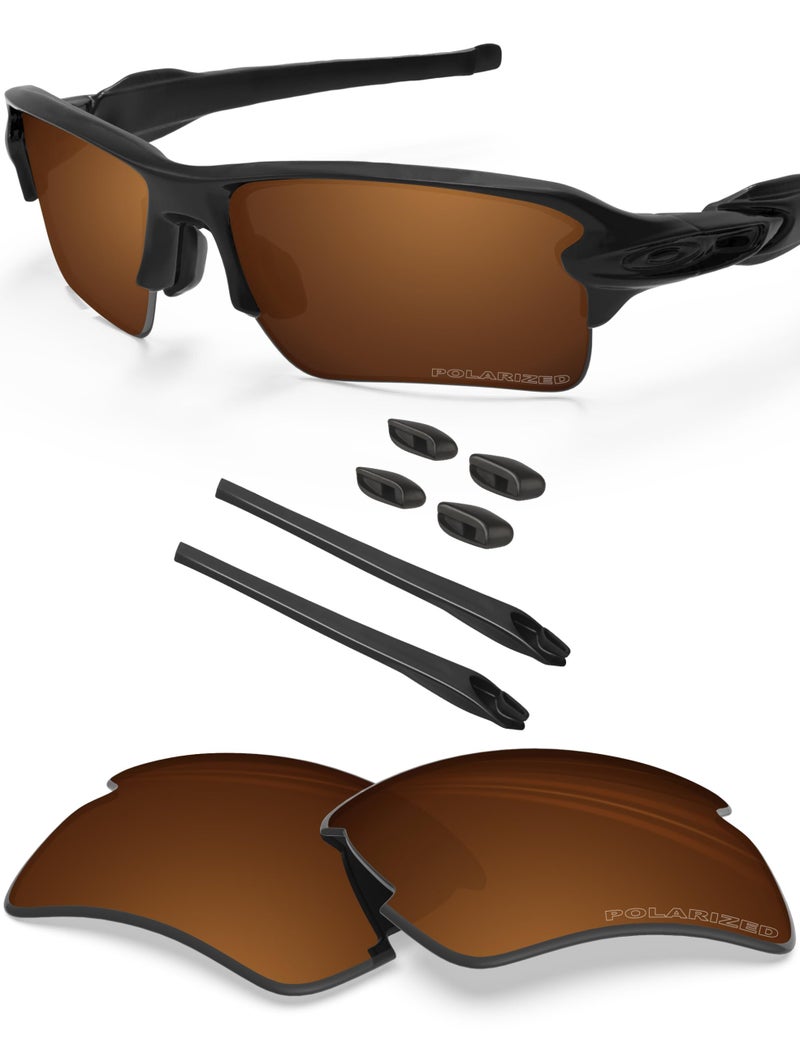 BLAZERBUCK BLAZERBUCK Anti Salt Replacement Lenses Sock Kit for Oakley Flak 20 XL Amber 