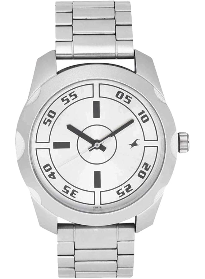 فاستراك ساعة رجالية كاجوال أنالوج بمينا فضي 3123Sm02 - Image 3