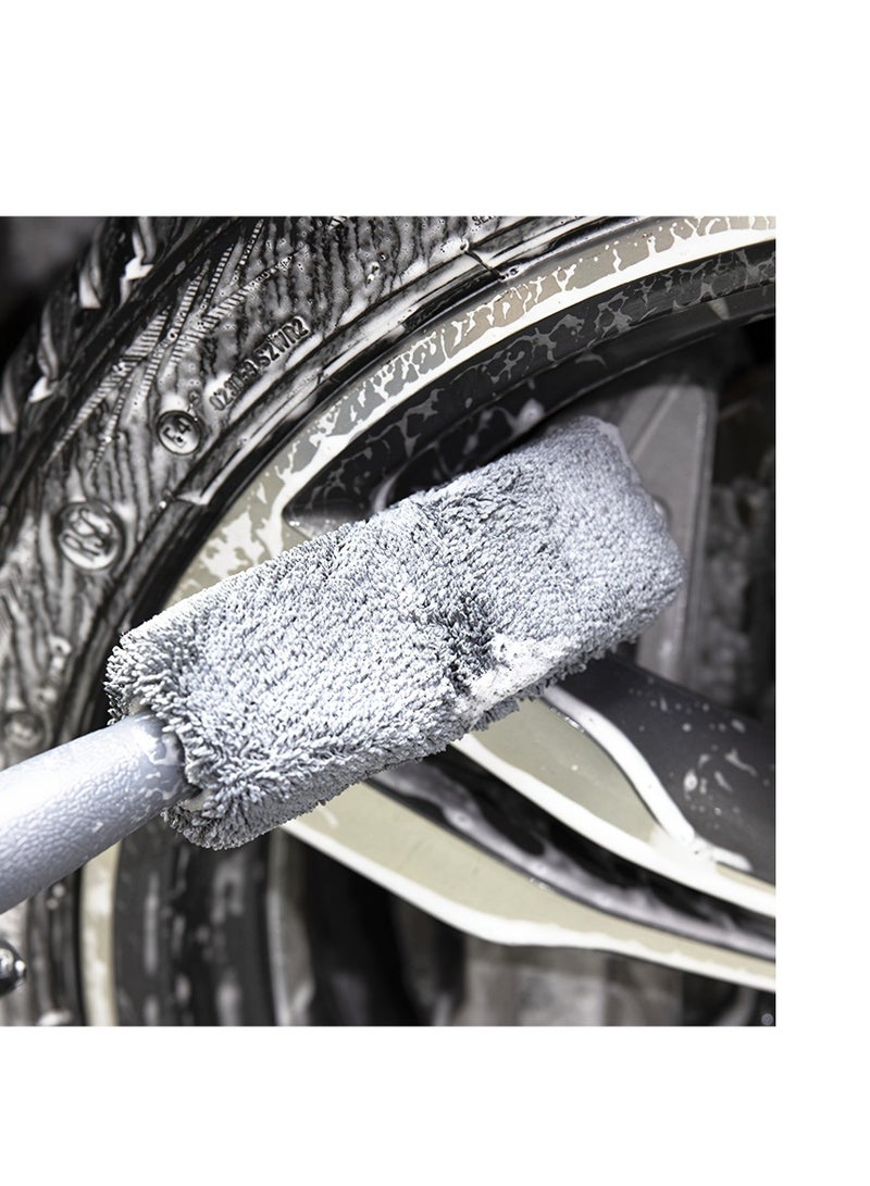 Beauenty Car Cleaning Brush, Car Wheel Hub Cleaning Brush Wheel Rim Cleaner Detailing Brush Cleaning Tool For Car Trunk Motorcycle Auto - Image 1