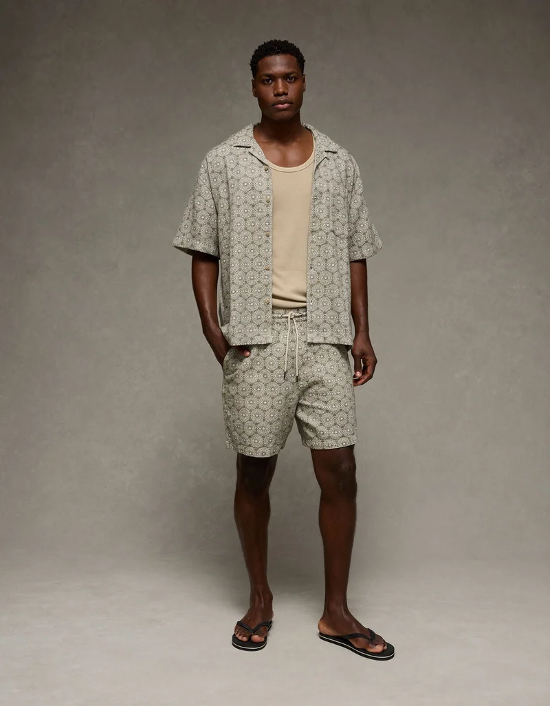 American Eagle  AE Poolside Button-Up Shirt for Men | Best Price UAE