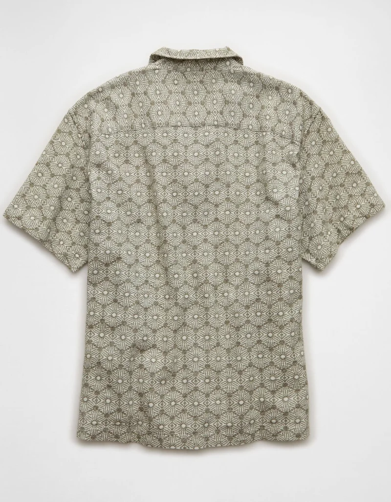 American Eagle  AE Poolside Button-Up Shirt for Men | Best Price UAE