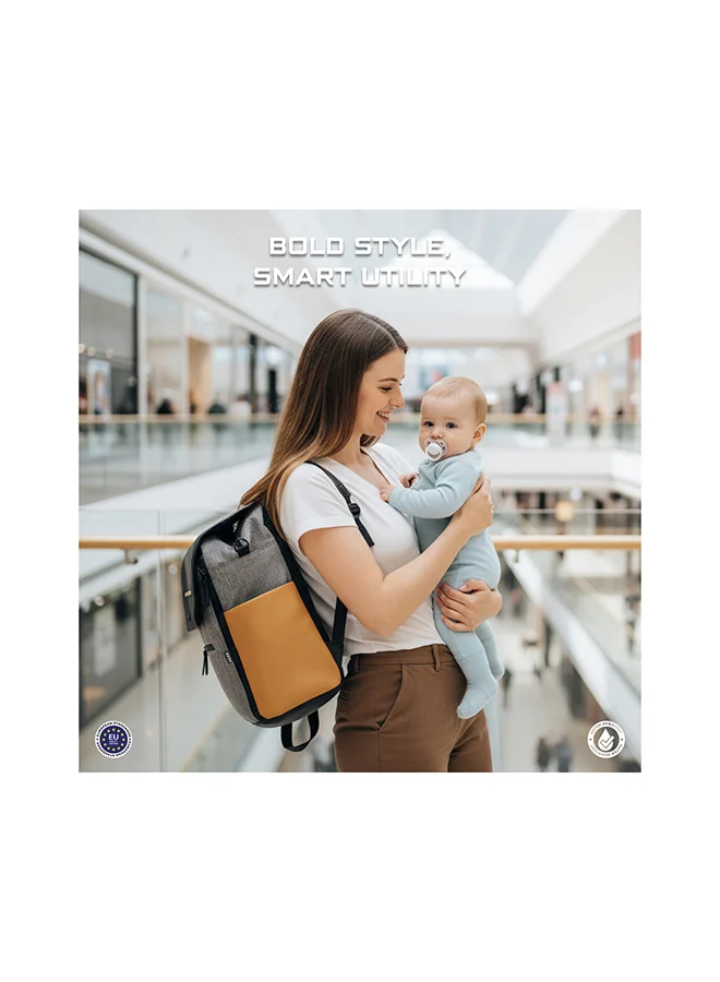 neobreez NIXE Baby Diaper Nappy Changing Bag with Changing Mat|Water-Resistant Travel Backpack|Wet Dry Bag,  Organizer Pouches|Trolley Sleeve|Insulated Pockets|Multi-Carry Unisex Diaper Messenger Mom Bag