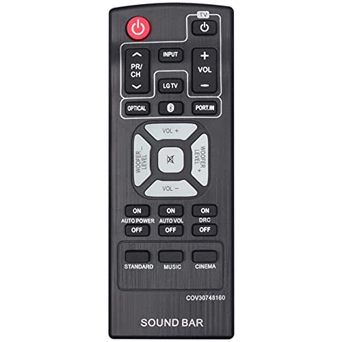 WINFLIKE COV30748160 Replacement Soundbar Remote Control fit for LG Sound Bar NB2540 NB2540D - Image 4