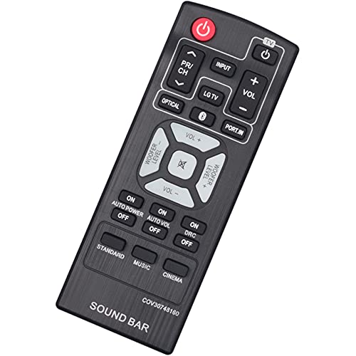 WINFLIKE COV30748160 Replacement Soundbar Remote Control fit for LG Sound Bar NB2540 NB2540D - Image 5