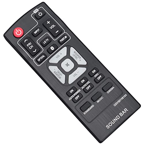 WINFLIKE COV30748160 Replacement Soundbar Remote Control fit for LG Sound Bar NB2540 NB2540D - Image 3
