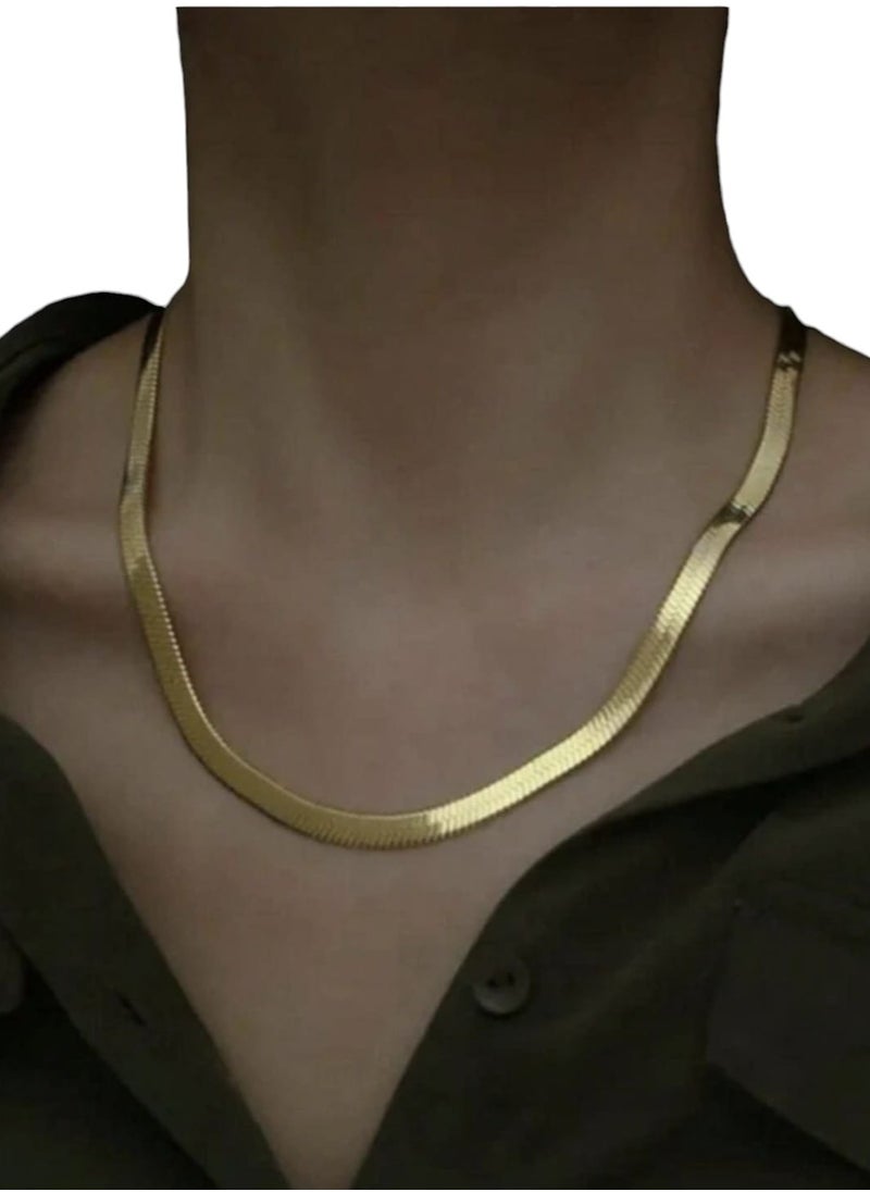 Generic Fashion Stainless Steel Simple Chain Necklace for Women Daily Life 1pc  - Image 1