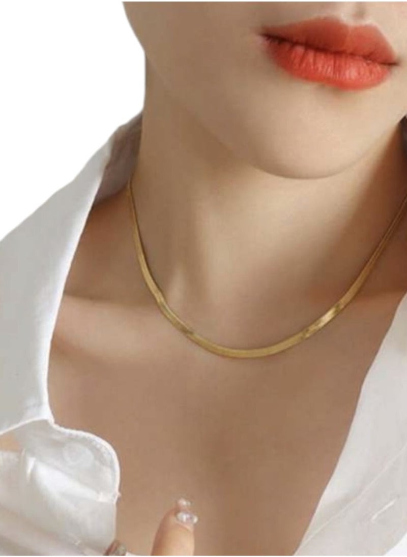 Generic Fashion Stainless Steel Simple Chain Necklace for Women Daily Life 1pc  - Image 2