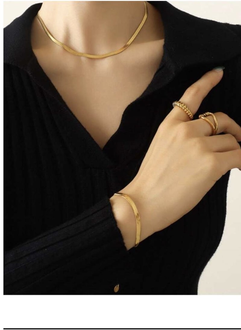 Generic Fashion Stainless Steel Simple Chain Necklace for Women Daily Life 1pc  - Image 3
