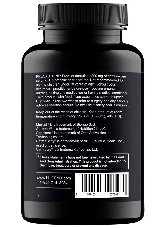 Nugenix - Thermo - Thermogenic Fat Burner Supplement Pills for Men, Extreme Metabolic Accelerator, 60 Count - Image 1