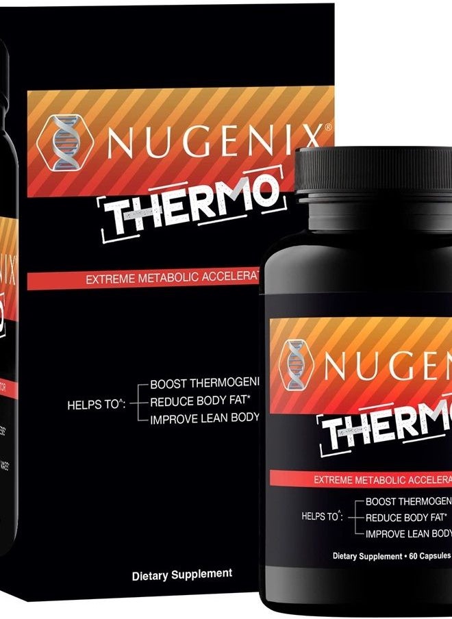 Nugenix - Thermo - Thermogenic Fat Burner Supplement Pills for Men, Extreme Metabolic Accelerator, 60 Count - Image 1