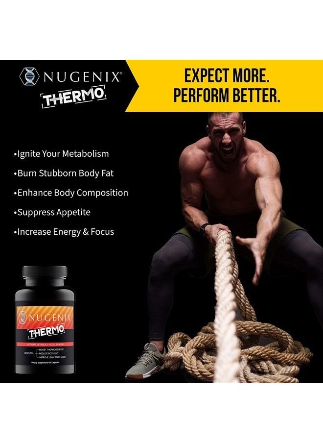 Nugenix - Thermo - Thermogenic Fat Burner Supplement Pills for Men, Extreme Metabolic Accelerator, 60 Count - Image 1