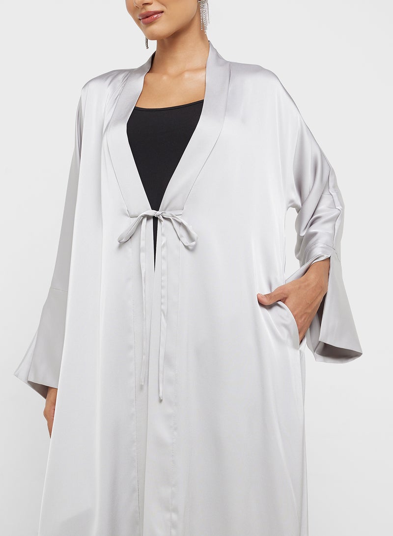 Khizana Abaya With Tie Up Closure  - Image 3
