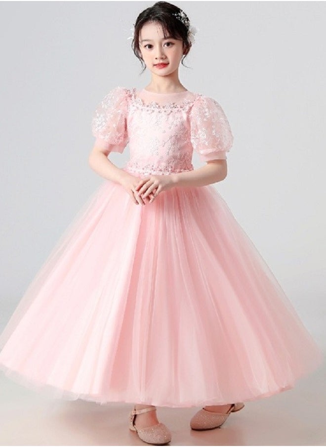 Best Gift Fashion - Girls Dress For Wedding Evening Party Pink Color - Image 1