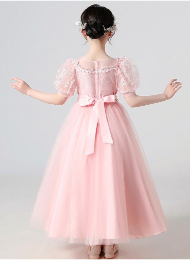 Best Gift Fashion - Girls Dress For Wedding Evening Party Pink Color - Image 1
