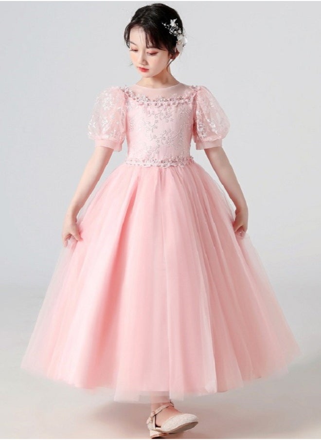 Best Gift Fashion - Girls Dress For Wedding Evening Party Pink Color - Image 1