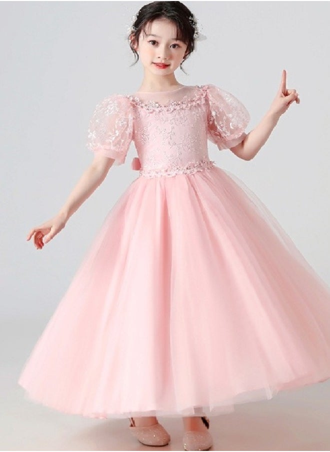 Best Gift Fashion - Girls Dress For Wedding Evening Party Pink Color - Image 1
