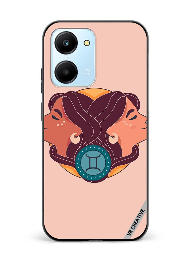 VR CREATIVE Protective Case Cover For Honor Play7T Gemini Zodiac Signs Design Multicolour - Image 1