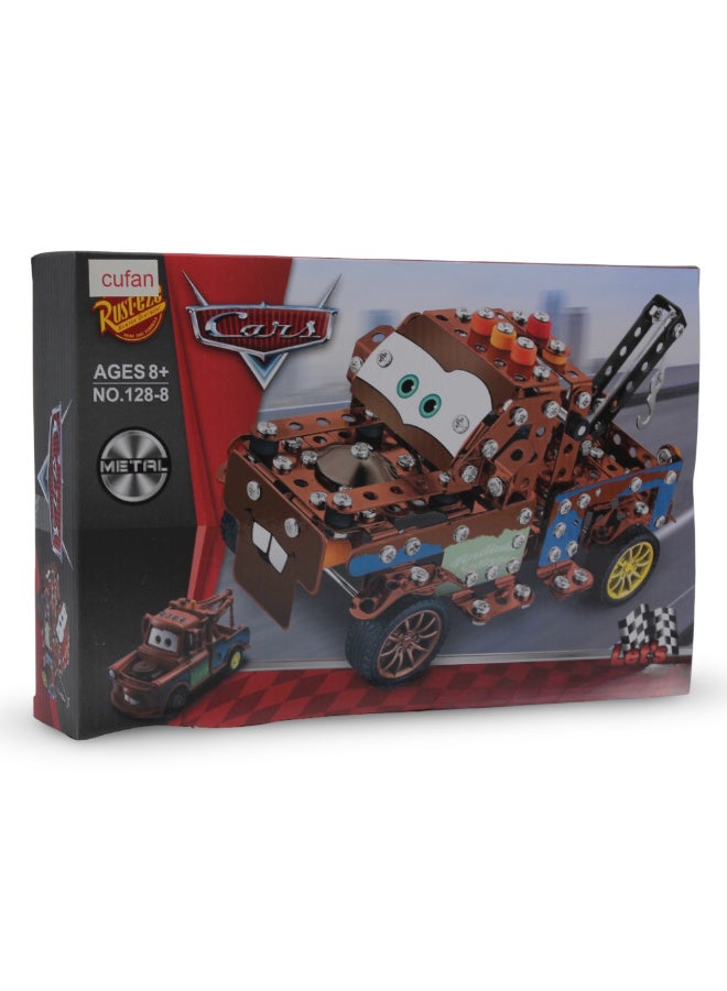 كار لعبة ميكانو معدن سيارة كارز للأطفال، ألعاب فك وتركيب معدنية - Image 1