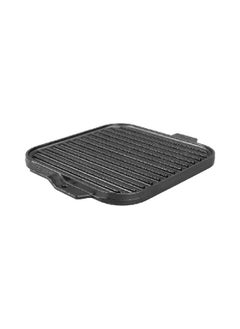 LODGE Seasoned Even Heat Distribution Cast Iron Reversible Grill/Griddle Black 10.5 inch LSRG3  - Image 2
