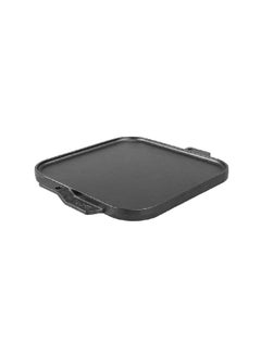 LODGE Seasoned Even Heat Distribution Cast Iron Reversible Grill/Griddle Black 10.5 inch LSRG3  - Image 1