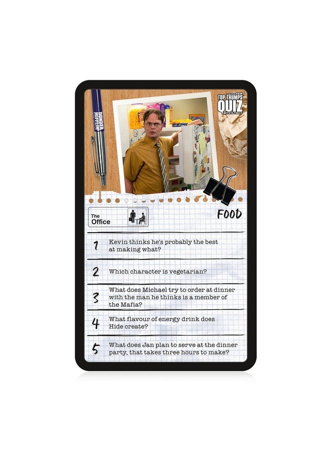 Top Trumps Top Trumps The Office US Quiz Game, 500 questions to test your knowledge and memory on Dwight, Angela, Kelly, Kevin, Stanley, Phyllis and Michael Scott himself, gift for ages 12 plus - Image 2