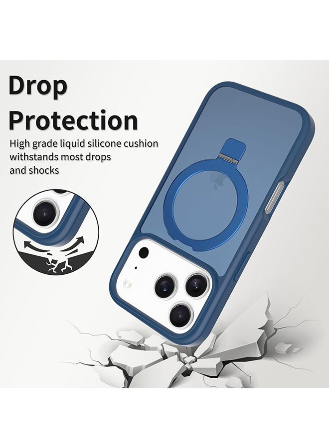 Phone Case Compatible with iPhone 17 pro  Protective Cover, Portrait, Landscape Viewing Modes (Blue, iPhone 17 pro) - Image 2