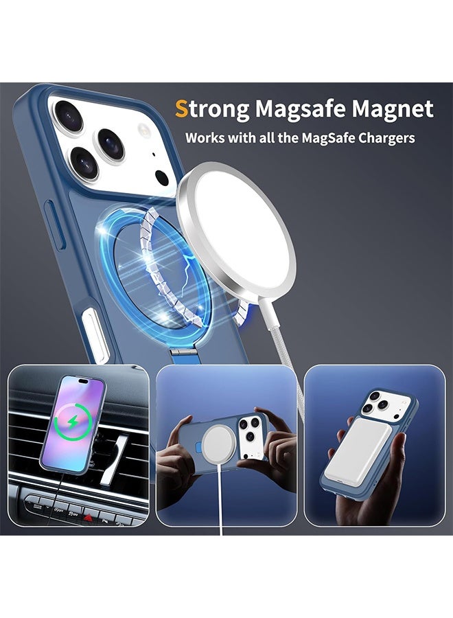 Phone Case Compatible with iPhone 17 pro  Protective Cover, Portrait, Landscape Viewing Modes (Blue, iPhone 17 pro) - Image 4