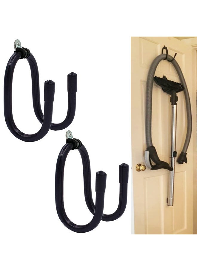 Pmsanzay - 2 Pack Vacuum Cleaner Hose Holder Vacuum Head Holder Hanger Wall Mount Vacuum Cleaner Stand Storage Rack for Canister Vacuum Cleaner Shop Garage Vacuum Cleaner - W Style - Image 1