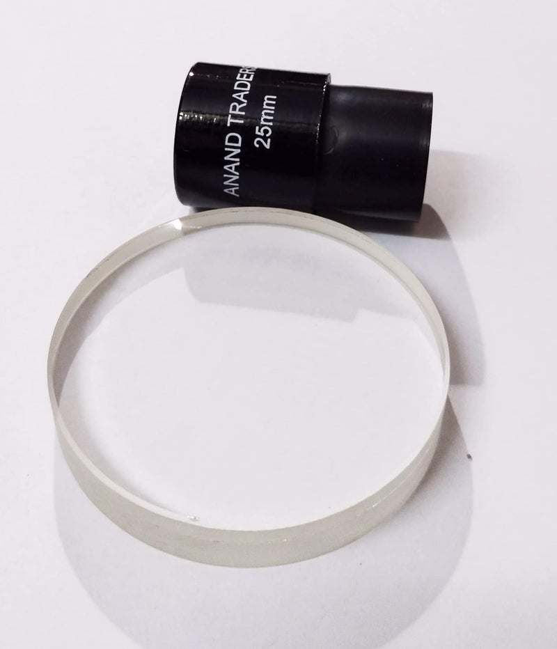 DWIJ Anand traders telescope making kit with 62mm achromat doublet lens 900mm focal length and 25mm eyepiece, 38x zoom suitable for planets - Image 1