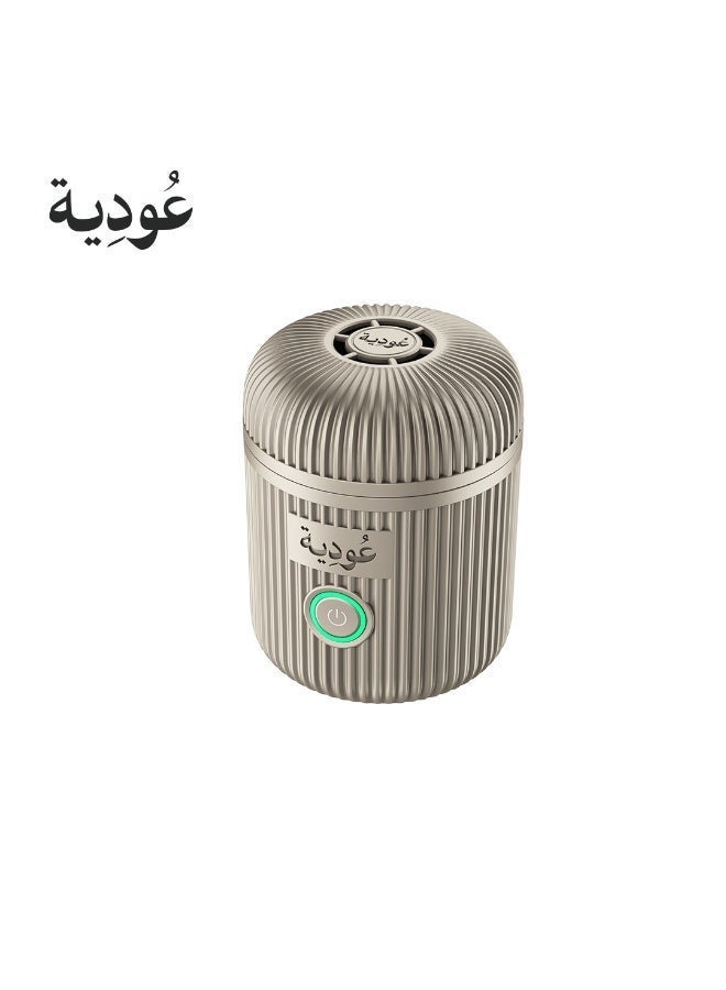 OUDYA Safe Portable Electric Incense Burner 2000mAh Type-C Fast Charging, Smokeless Bakhoor Burner, Elegant Premium Design for Home Car Travel Gray - Image 5
