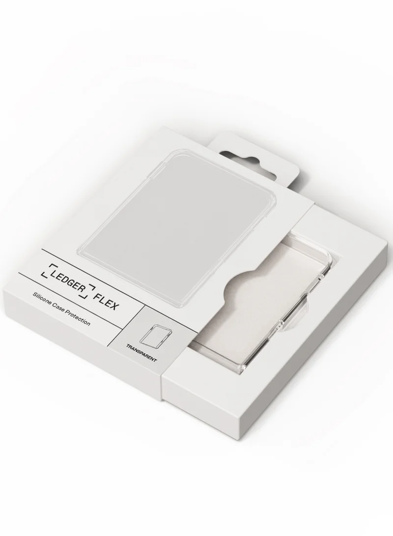 Ledger Flex Protective Silicone Case | Secure & Protective Storage Case for Flex Hardware Wallet, Anti-Scratch, Slim and Lightweight - Transparent