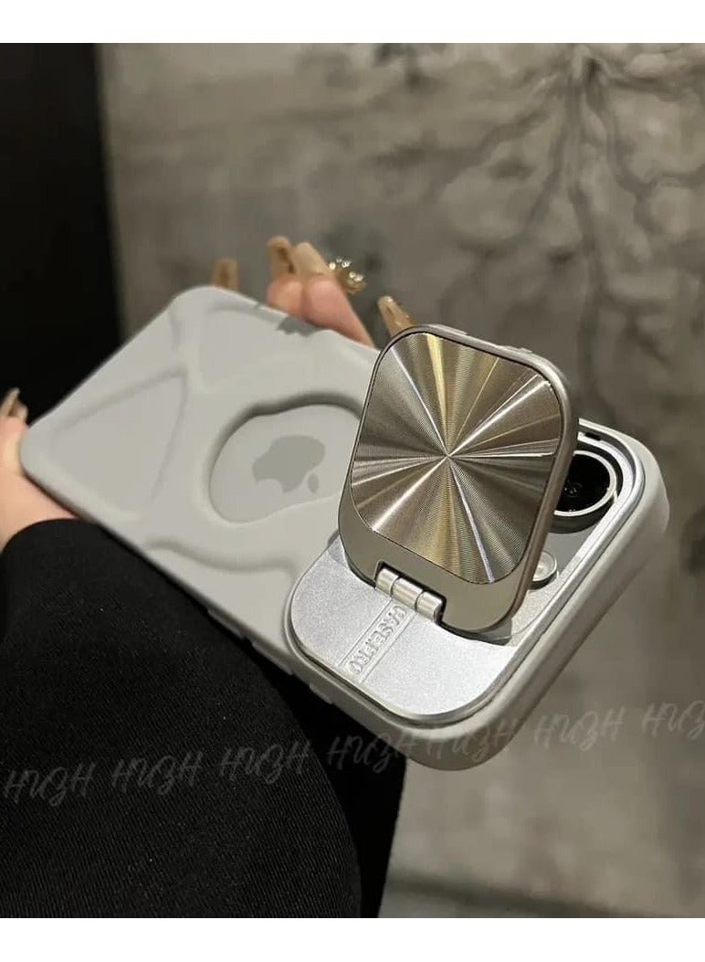 High quality metal case for the iPhone 13 Pro Max, compatible with MagSafe, white color