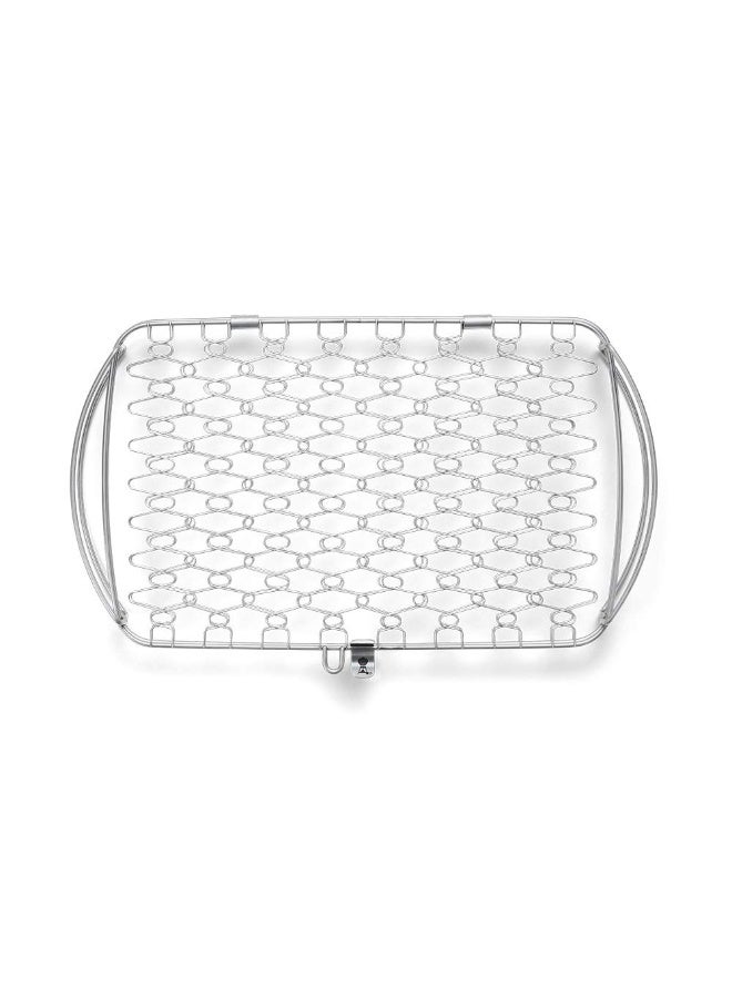 Weber Basket, Large, Stainless Steel, Fits Gas Q 3000 Series And Up And 57cm Charcoal Grills And Up, Mixed, 16 Inches| Premium Grilling accessories - Image 2