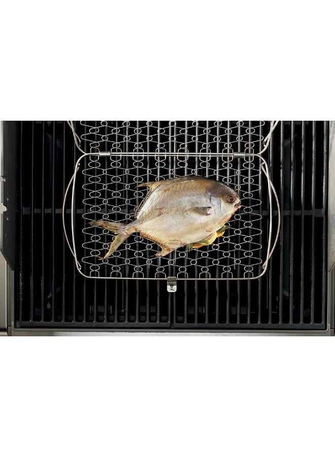 Weber Basket, Large, Stainless Steel, Fits Gas Q 3000 Series And Up And 57cm Charcoal Grills And Up, Mixed, 16 Inches| Premium Grilling accessories - Image 5