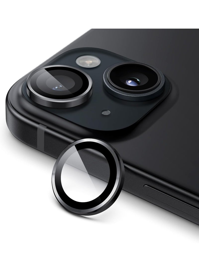 URBBKING Camera Lens Protector for iPhone 15 and iPhone 15 Plus Black  - Image 1