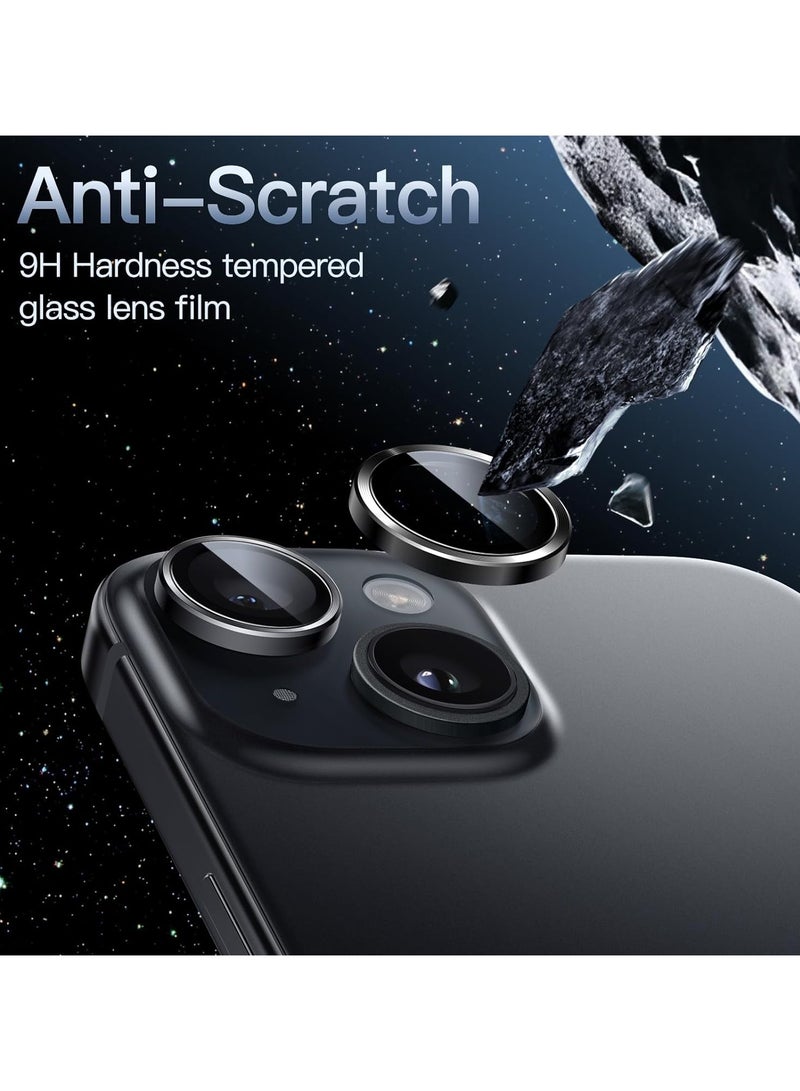 URBBKING Camera Lens Protector for iPhone 15 and iPhone 15 Plus Black  - Image 5