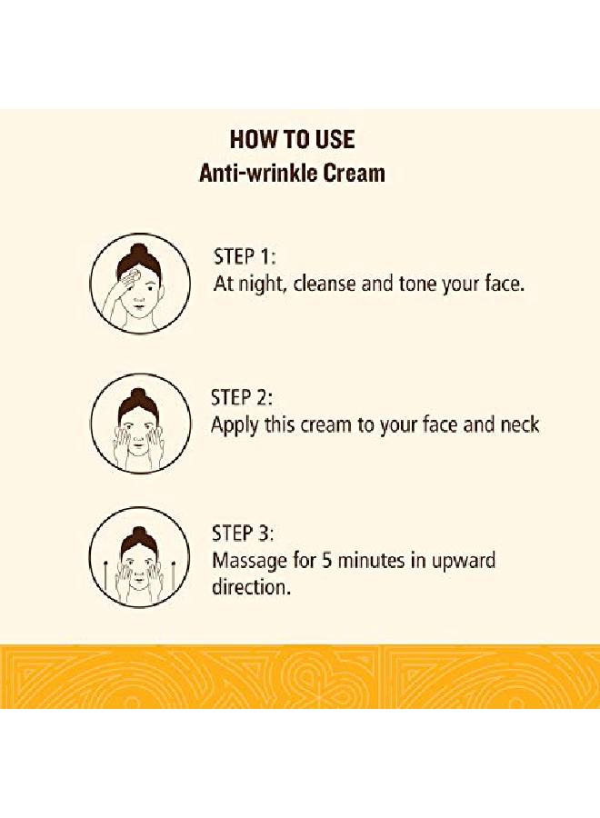 KHADI RISHIKESH كريم مضاد للتجاعيد بالأعشاب مع الزعفران والبابايا يقلل التجاعيد غني بفيتامين C و E يحمي بشرتك من آثار الجذور الحرة الضارة للنساء والرجال 50 جرام - Image 4