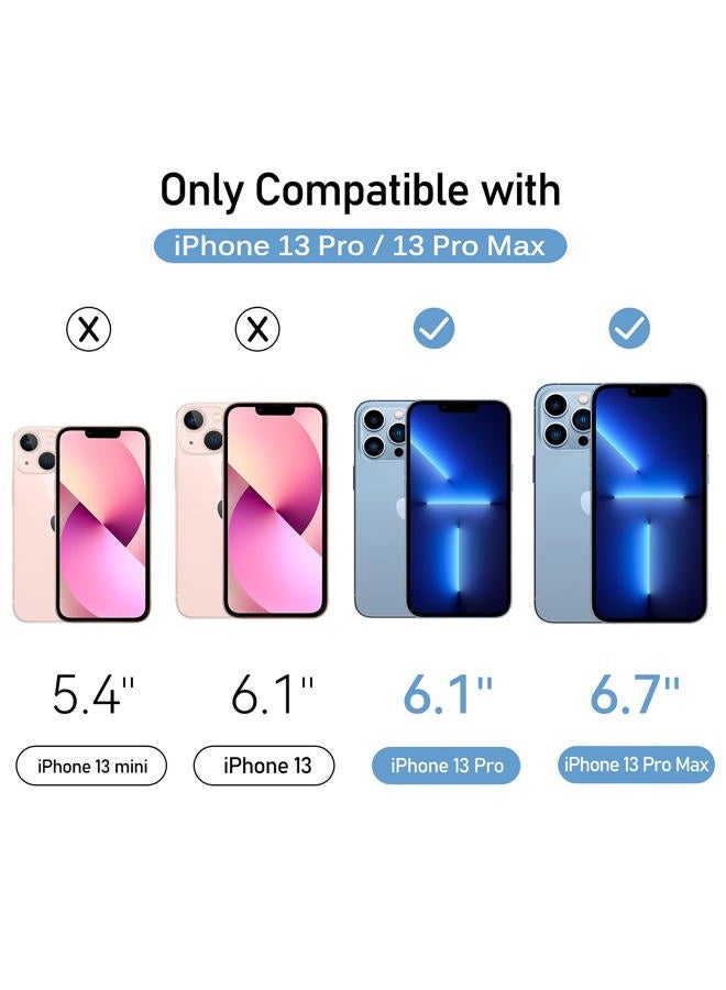 ivoler [4 Pieces] Rear Camera Protector Compatible with iPhone 13 Pro/iPhone 13 Pro Max Camera, Protection Camera [Anti-Scratch] Heavy Duty Tempered Glass Film - Image 2