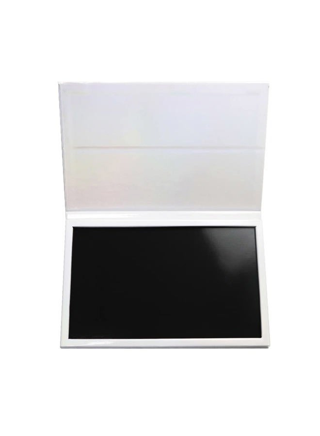 SZDYM strong portable ipad style standable large empty magnetic organizer palette, big white holographic cardboard magnetic palette, holding 60pcs 26mm round or square pans.  - Image 4