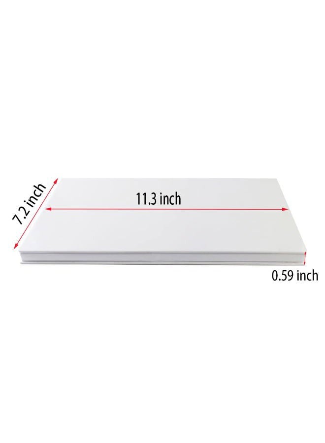 SZDYM strong portable ipad style standable large empty magnetic organizer palette, big white holographic cardboard magnetic palette, holding 60pcs 26mm round or square pans.  - Image 2